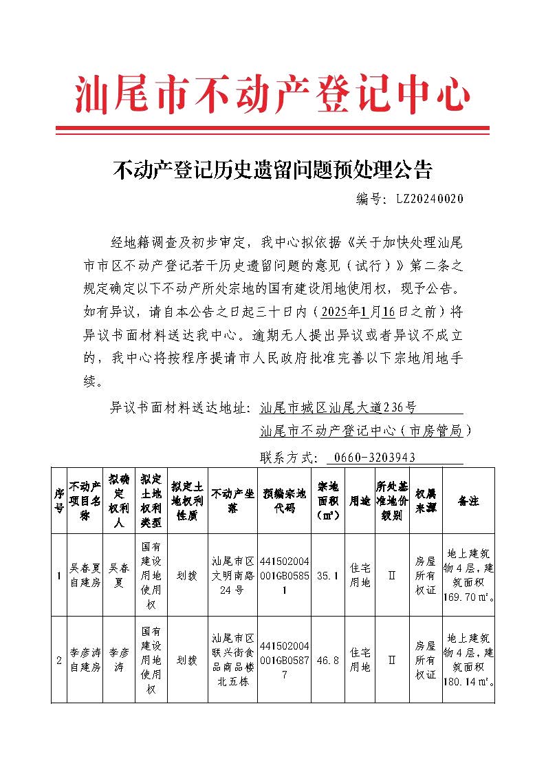 不动产登记历史遗留问题预处理公告（LZ20240020）_页面_1.jpg